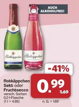 Famila Nord West Rotkäppchen Sekt oder Fruchtsecco Angebot