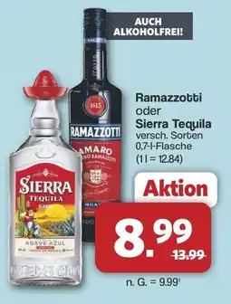 Famila Nord West Ramazzotti oder Sierra Tequila Angebot