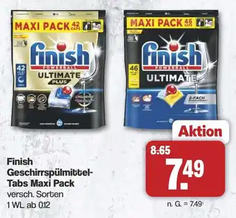 Famila Nord West Finish Geschirrspülmittel- Tabs Maxi Pack Angebot