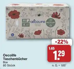 Famila Nord West Oecolife Taschentücher Angebot