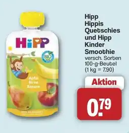 Famila Nord West Hipp Hippis Quetschies und Hipp Kinder Smoothie Angebot