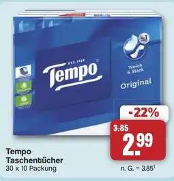 Famila Nord West Tempo Taschentücher Angebot