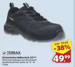 Famila Nord West TERRAX WORKWEAR Sicherheits-Halbschuh S3 Angebot