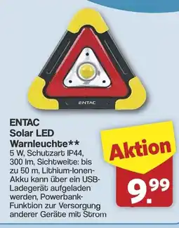 Famila Nord West ENTAC Solar LED Warnleuchte Angebot