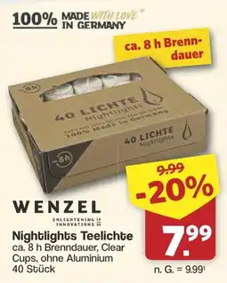 Famila Nord West WENZEL Nightlights Teelichte Angebot