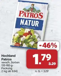 Famila Nord West Hochland Patros Angebot