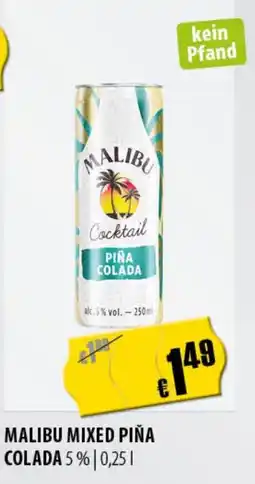FreeOneShop MALIBU MIXED PIÑA COLADA Angebot
