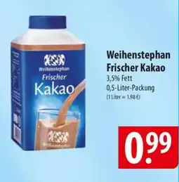 Famila Nord Ost Weihenstephan Frischer Kakao Angebot
