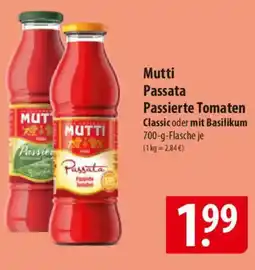 Famila Nord Ost Mutti Passata Passierte Tomaten Classic oder mit Basilikum Angebot