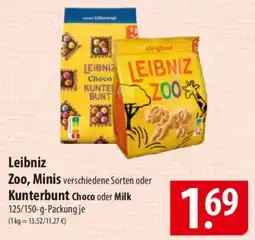 Famila Nord Ost Leibniz Zoo, Minis oder Kunterbunt Choco oder Milk Angebot