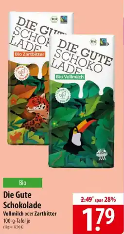 Famila Nord Ost Die Gute Schokolade Vollmilch oder Zartbitter Angebot