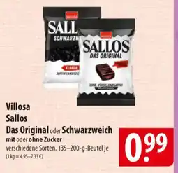 Famila Nord Ost Villosa Sallos Das Original oder Schwarzweich mit oder ohne Zucker Angebot