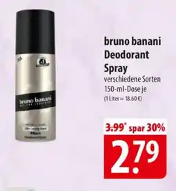 Famila Nord Ost bruno banani Deodorant Spray Angebot