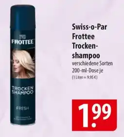 Famila Nord Ost Swiss-o-Par Frottee Trocken shampoo Angebot