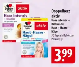 Famila Nord Ost Doppelherz aktiv Haar Intensiv + Biotin oder Haut + Haare + Nägel Angebot