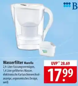 Famila Nord Ost BRITA Wasserfilter Marella Angebot