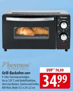 Famila Nord Ost bestron Grill-Backofen AOV9 Angebot