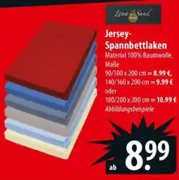 Famila Nord Ost Jersey- Spannbettlaken 90/100x200 cm Angebot