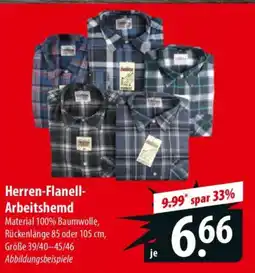 Famila Nord Ost Herren-Flanell- Arbeitshemd Angebot
