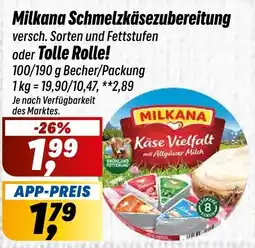 Simmel Milkana Schmelzkäsezubereitung oder Tolle Rolle! Angebot