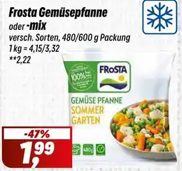 Simmel Frosta Gemüsepfanne oder -mix Angebot