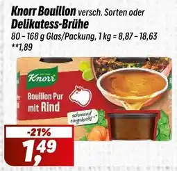 Simmel Knorr Bouillon oder Delikatess-Brühe Angebot