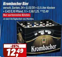 Simmel Krombacher Bier Angebot