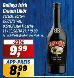 Simmel Baileys Irish Cream Likör Angebot