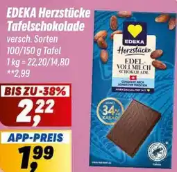 Simmel EDEKA Herzstücke Tafelschokolade Angebot
