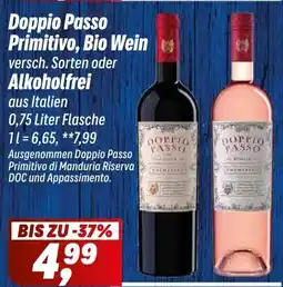 Simmel Doppio Passo Primitivo, Bio Wein oder Alkoholfrei Angebot