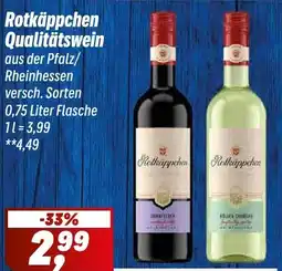 Simmel Rotkäppchen Qualitätswein Angebot