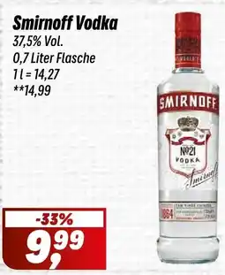 Simmel Smirnoff Vodka Angebot