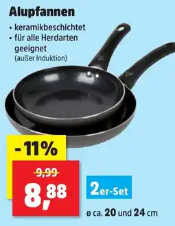 Thomas Philipps Alupfannen 2er-SeØ ca. 20 und 24 cm Angebot