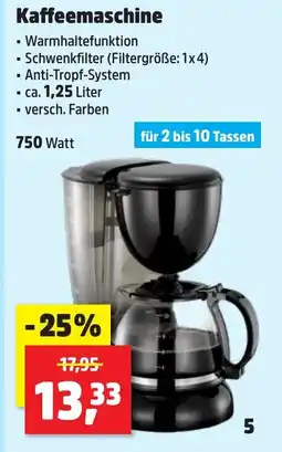 Thomas Philipps Kaffeemaschine Angebot