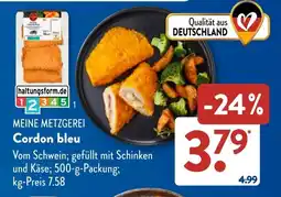 Aldi Süd MEINE METZGEREI Cordon bleu Angebot