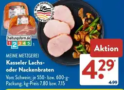 Aldi Süd MEINE METZGEREI Kasseler Lachs- oder Nackenbraten Angebot