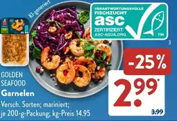 Aldi Süd GOLDEN SEAFOOD Garnelen Angebot