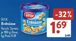 Aldi Süd ÜLTJE Erdnüsse Angebot