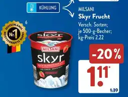 Aldi Süd MILSANI Skyr Frucht Angebot