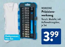 Aldi Süd WORKZONE Präzisions werkzeug Angebot