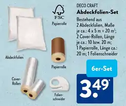 Aldi Süd DECO CRAFT Abdeckfolien-Set Angebot