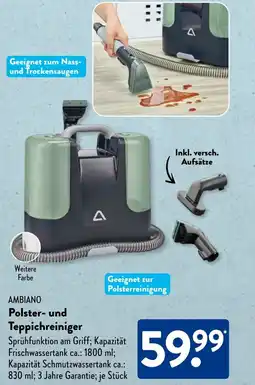 Aldi Süd AMBIANO Polster- und Teppichreiniger Angebot
