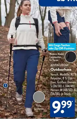 Aldi Süd ADVENTURIDGE Outdoorhose Angebot