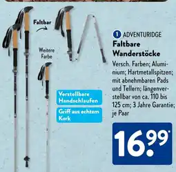 Aldi Süd DVENTURIDGE Faltbare Wanderstöcke Angebot