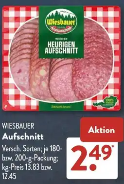 Aldi Süd WIESBAUER Aufschnitt Angebot