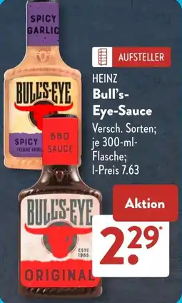 Aldi Süd HEINZ Bull's Eye-Sauce Angebot