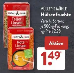 Aldi Süd MÜLLER'S MÜHLE Hülsenfrüchte Angebot