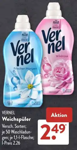 Aldi Süd VERNEL Weichspüler Angebot