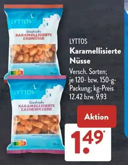 Aldi Süd LYTTOS Karamellisierte Nüsse Angebot