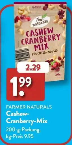 Aldi Süd FARMER NATURALS Cashew- Cranberry-Mix Angebot